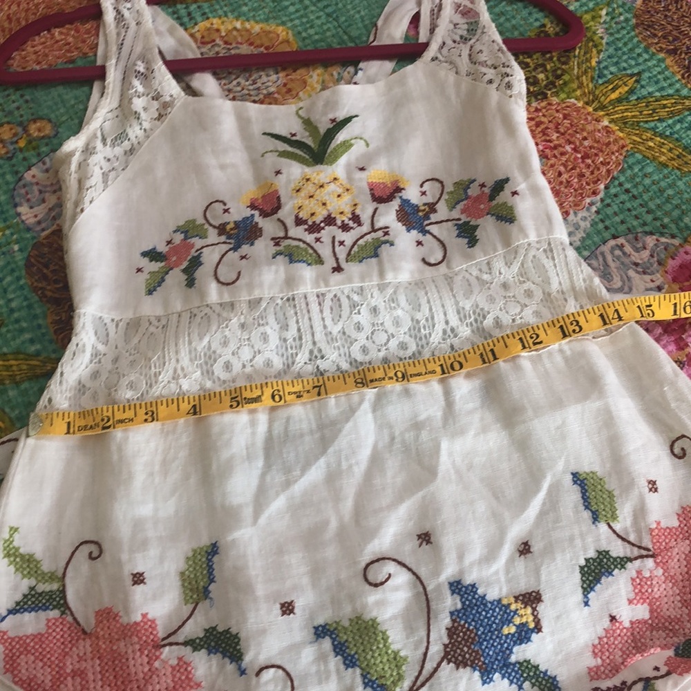 FARM Rio White Maxi Dress with Colorful Floral Embroidery - Picture 9 of 11